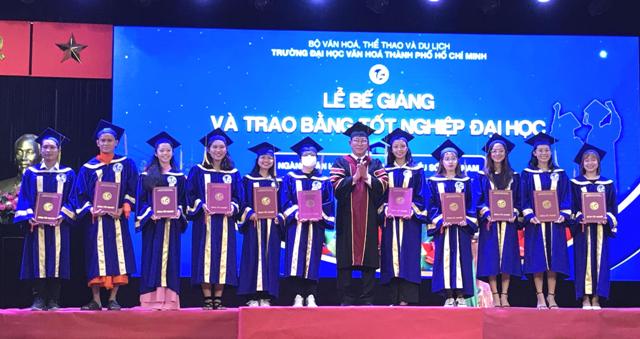 Lễ bế giảng và phát bằng tốt nghiệp cho sinh viên khoa Văn hóa dân tộc thiểu số khóa 2017- 2021